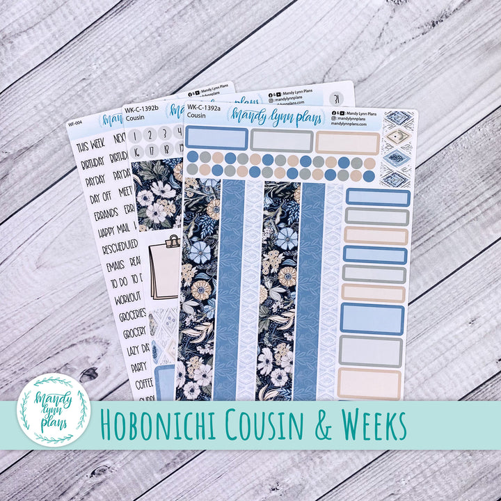 Weekly Kit || Hobonichi Cousin and Weeks || Midnight Meadow || 392