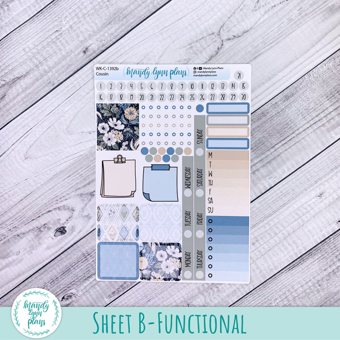 Weekly Kit || Hobonichi Cousin and Weeks || Midnight Meadow || 392