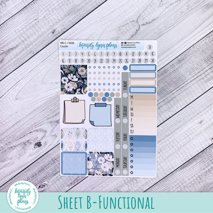 Weekly Kit || Hobonichi Cousin and Weeks || Midnight Meadow || 392