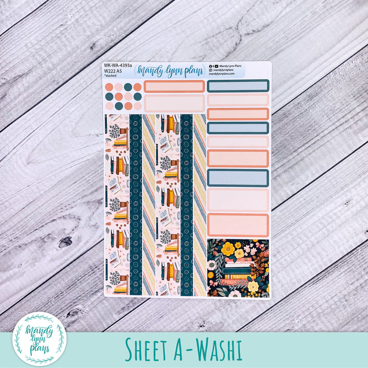Weekly Kit || Wonderland 222 A5, B6, A6 || Stacked, Unstacked, Horizontal || Book Club || 393
