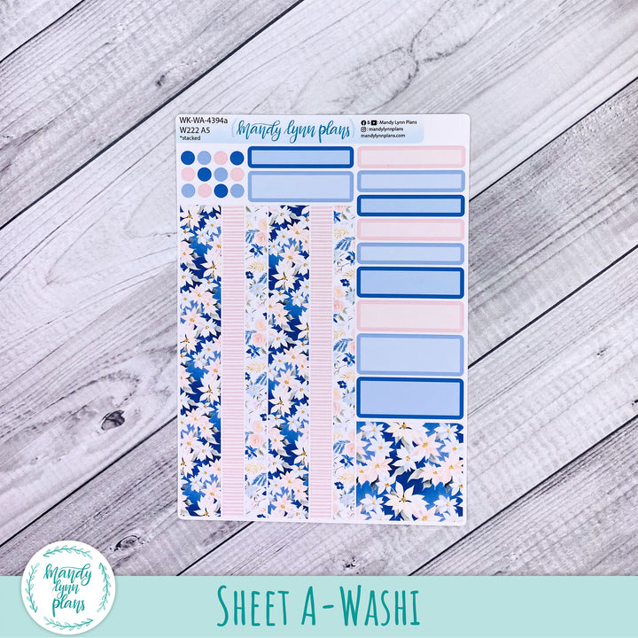 Weekly Kit || Wonderland 222 A5, B6, A6 || Stacked, Unstacked, Horizontal || Pretty in Pink || 394
