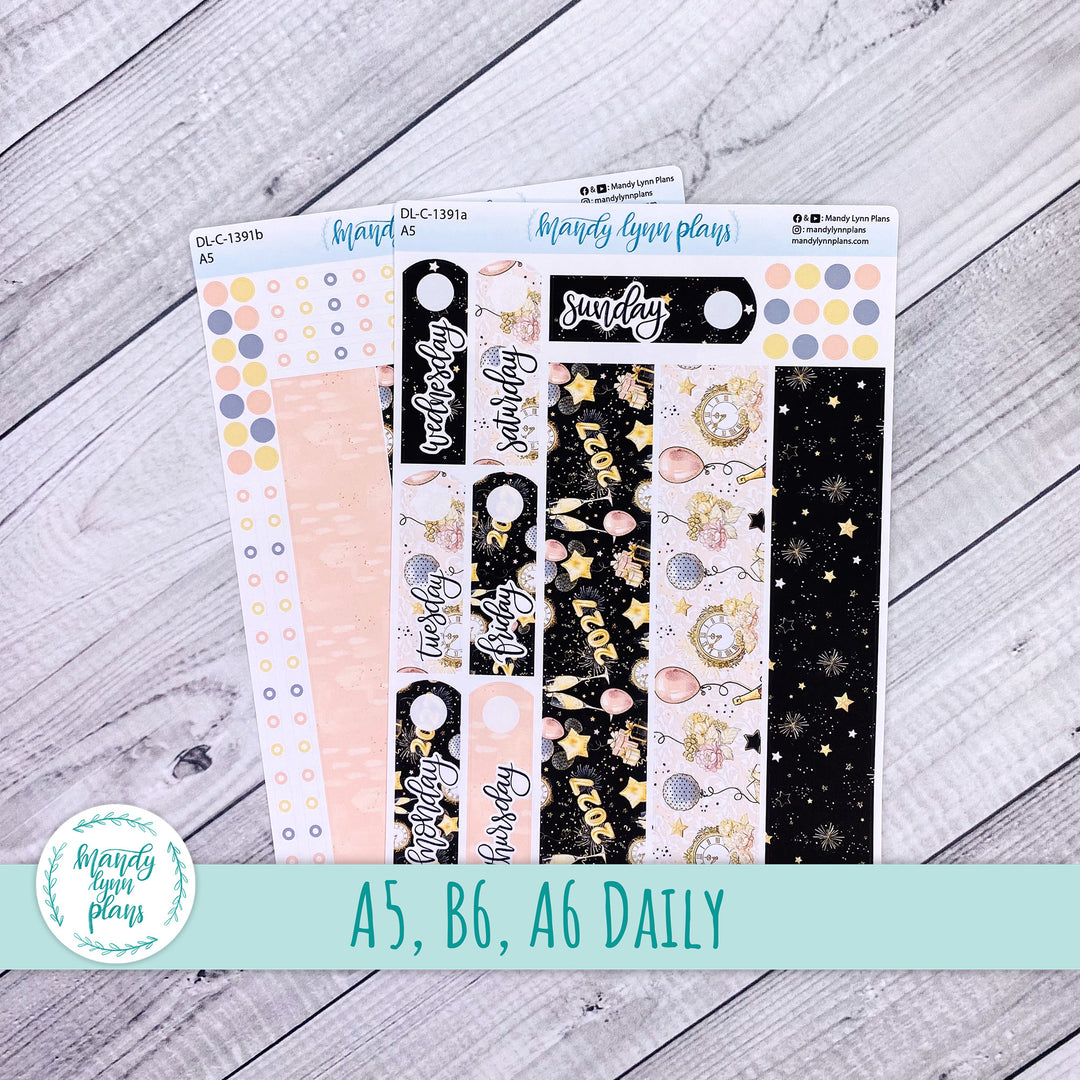 Daily Kit || A5, B6, A6 || New Year's Party || 391