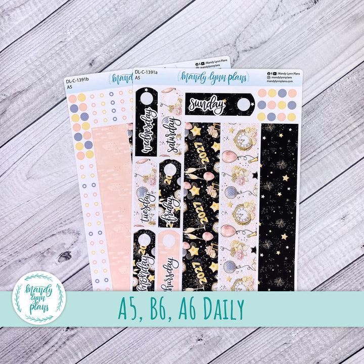 Daily Kit || A5, B6, A6 || New Year's Party || 391
