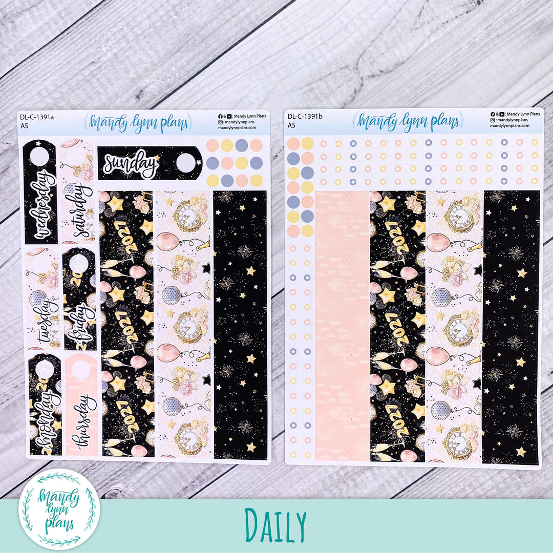 Daily Kit || A5, B6, A6 || New Year's Party || 391