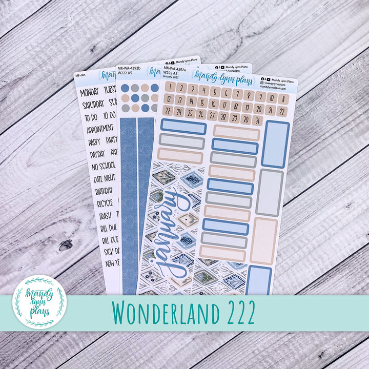 January 2027 or Any Month Monthly Kit || Wonderland 222 || Midnight Meadow || 392
