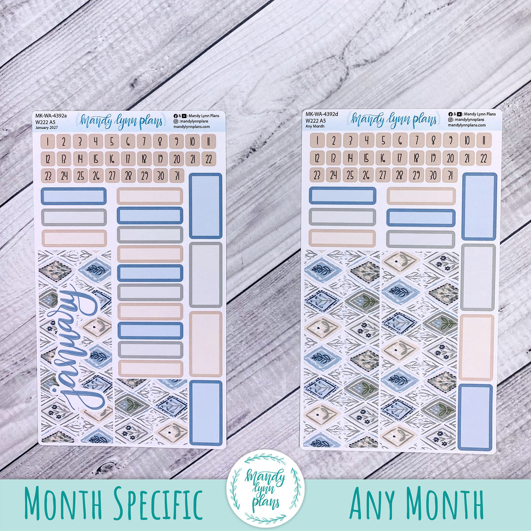 January 2027 or Any Month Monthly Kit || Wonderland 222 || Midnight Meadow || 392