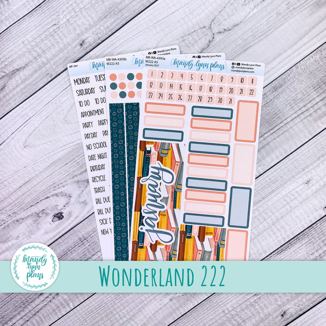 January 2027 or Any Month Monthly Kit || Wonderland 222 || Book Club || 393