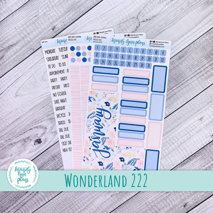 January 2027 or Any Month Monthly Kit || Wonderland 222 || Pretty in Pink || 394