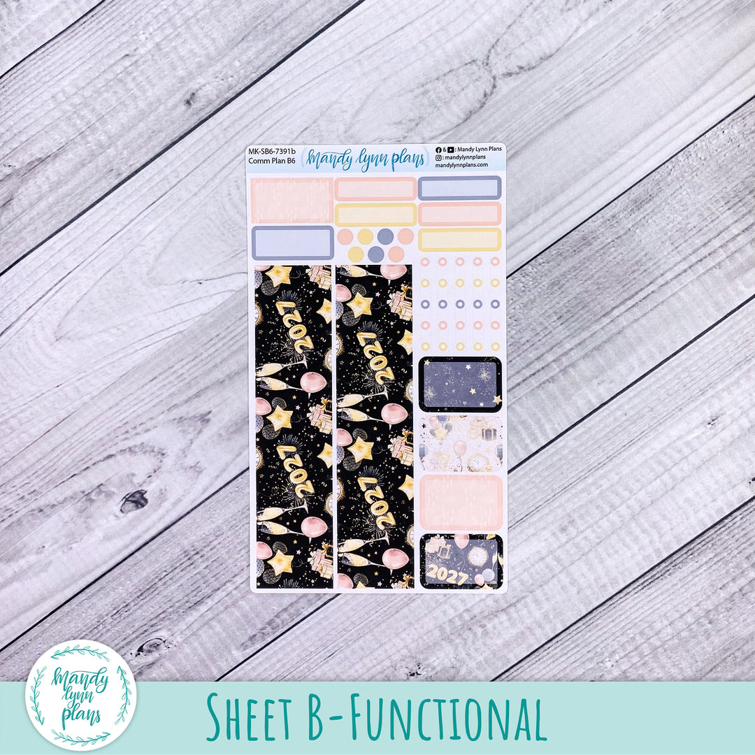 January 2027 or Any Month Monthly Kit || Sterling Ink Common, Core, Complete Planners || New Year's Party || 391