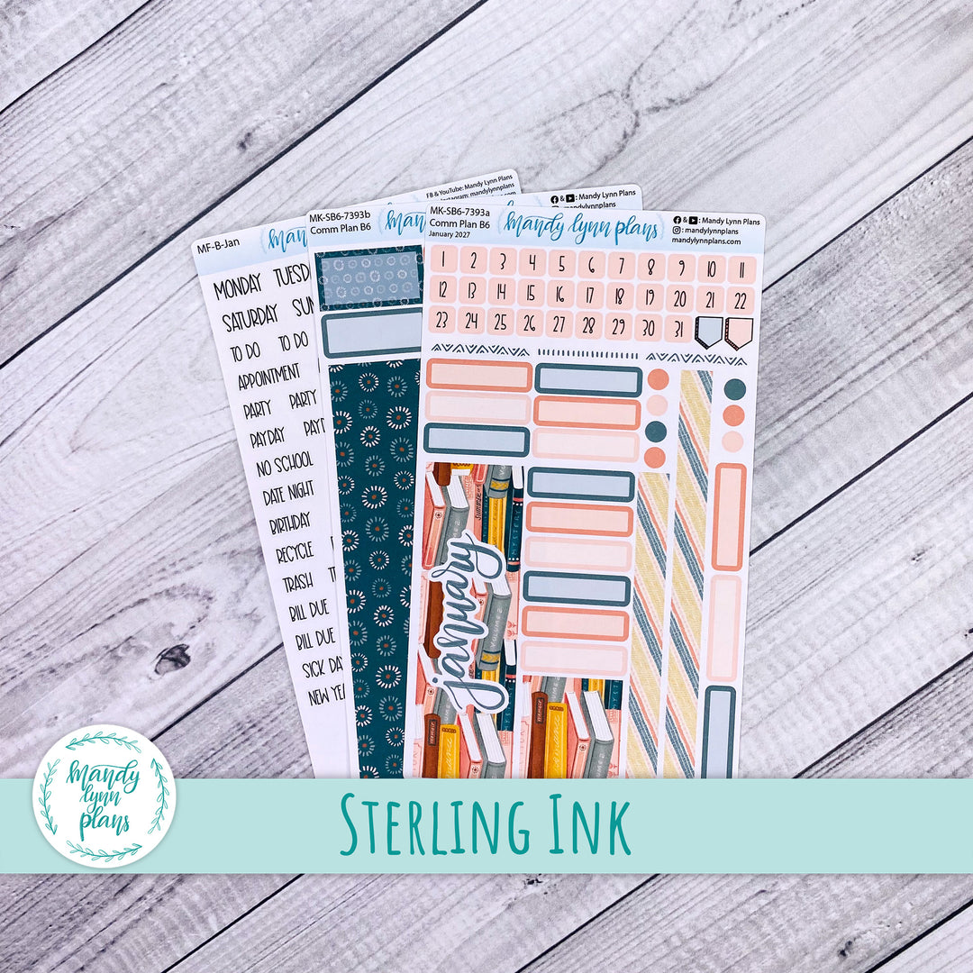January 2027 or Any Month Monthly Kit || Sterling Ink Common, Core, Complete Planners || Book Club || 393