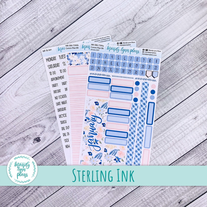 January 2027 or Any Month Monthly Kit || Sterling Ink Common, Core, Complete Planners || Pretty in Pink || 394