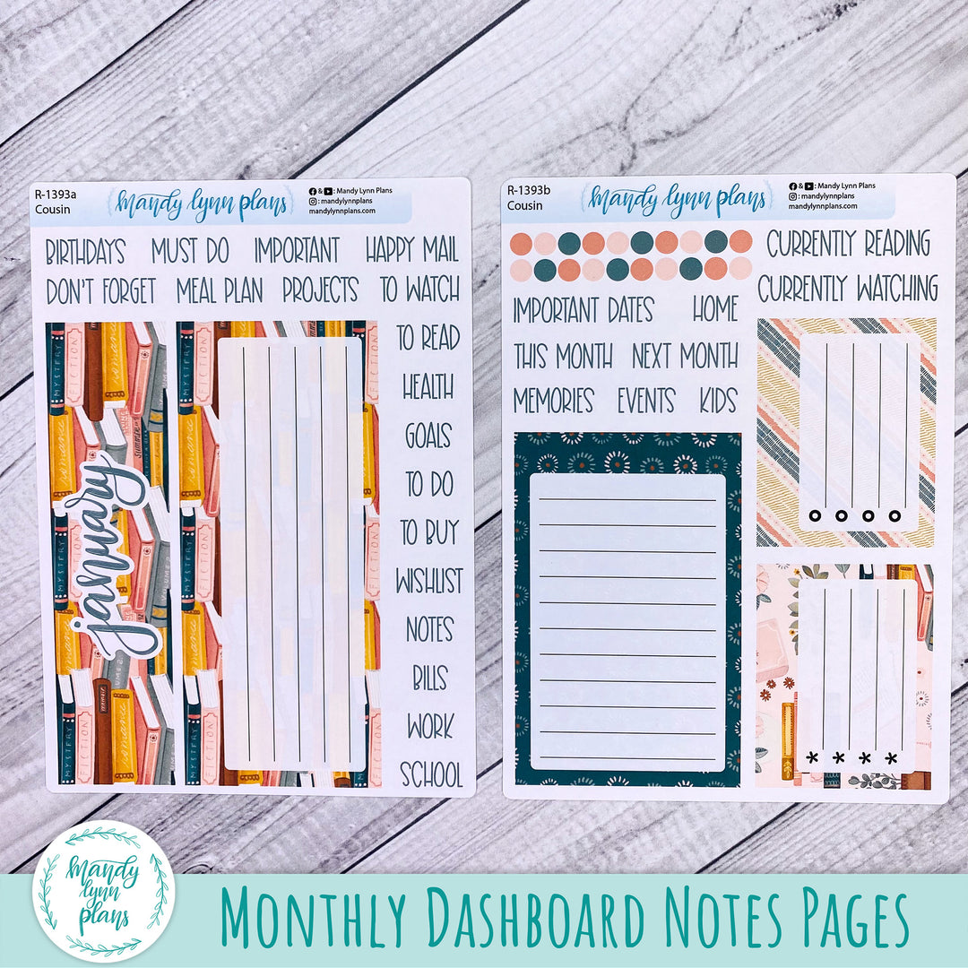 January Dashboard Kit || Hobonichi, Sterling Ink, Wonderland 222, Plans by Just Scribble || Book Club || 393