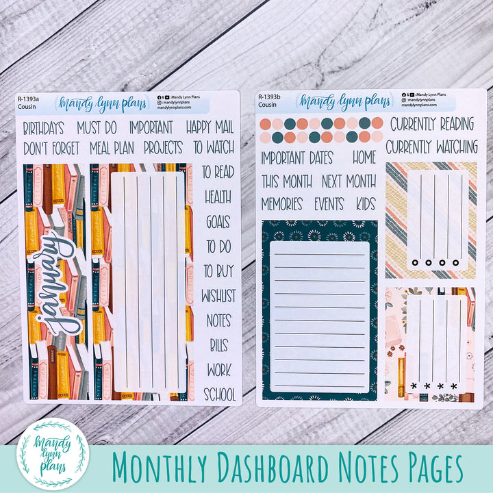 January Dashboard Kit || Hobonichi, Sterling Ink, Wonderland 222, Plans by Just Scribble || Book Club || 393