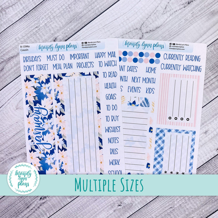 January Dashboard Kit || Hobonichi, Sterling Ink, Wonderland 222, Plans by Just Scribble || Pretty in Pink || 394