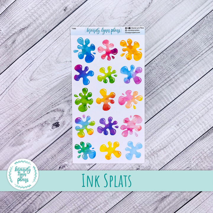 Ink Splat Doodle Deco || T-066