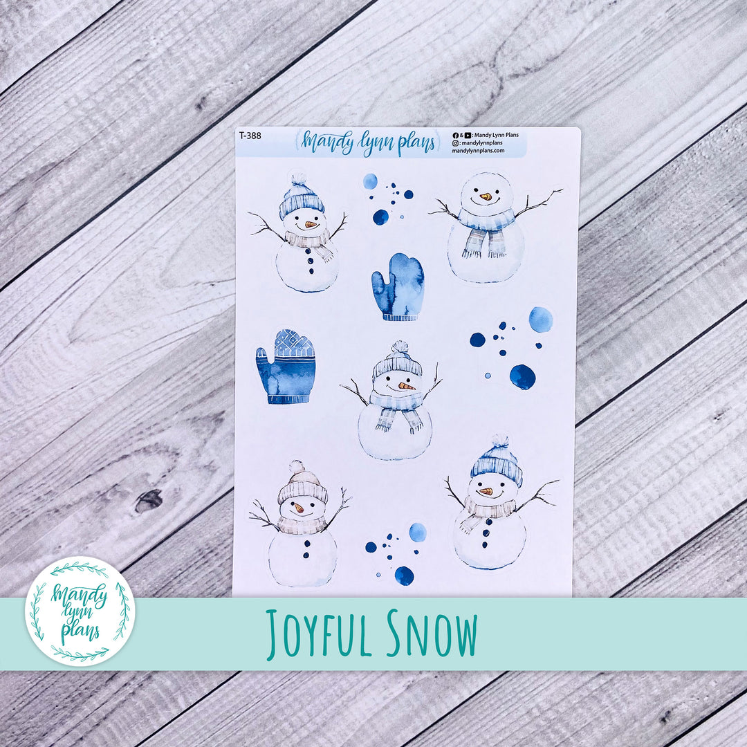 Joyful Snow Large Deco || T-388