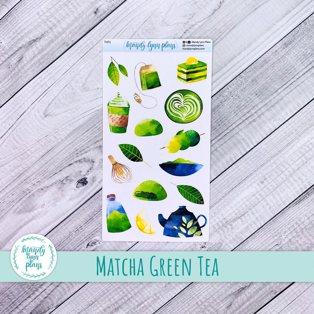 Matcha Green Tea Doodle Deco || T-072