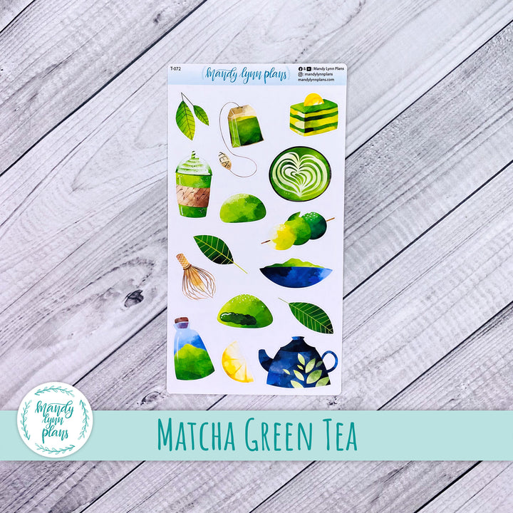 Matcha Green Tea Doodle Deco || T-072