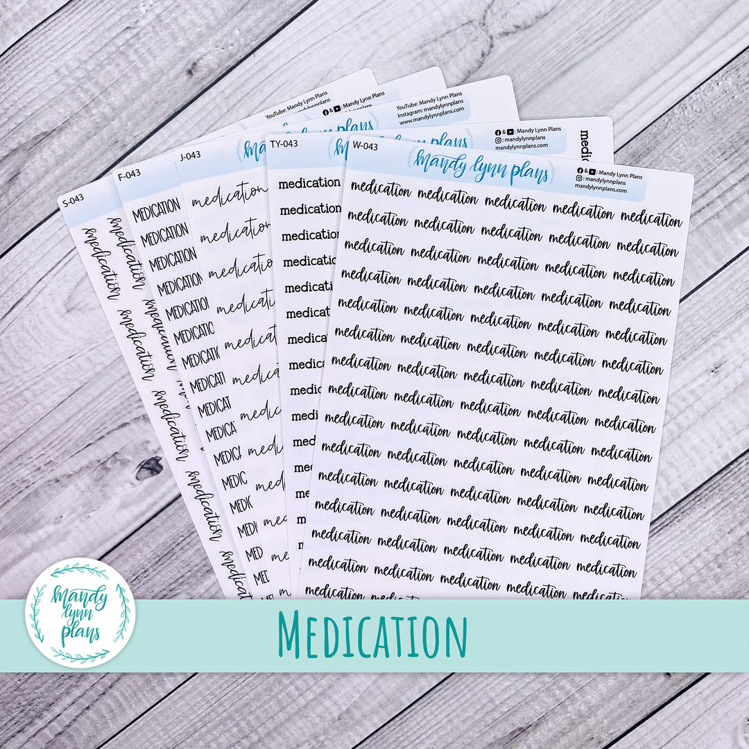 Medication Scripts || 43