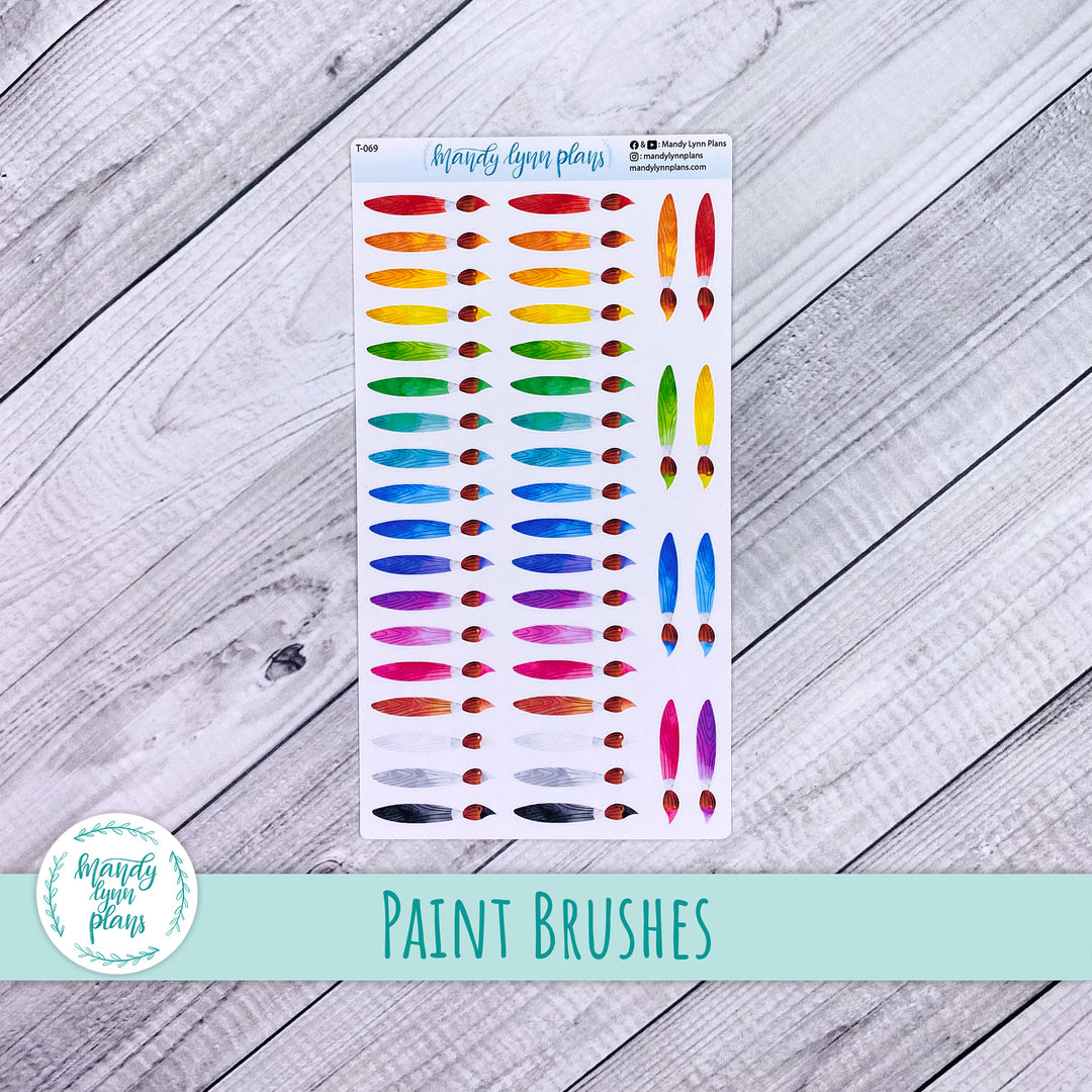 Paint Brush Doodle Deco || T-069