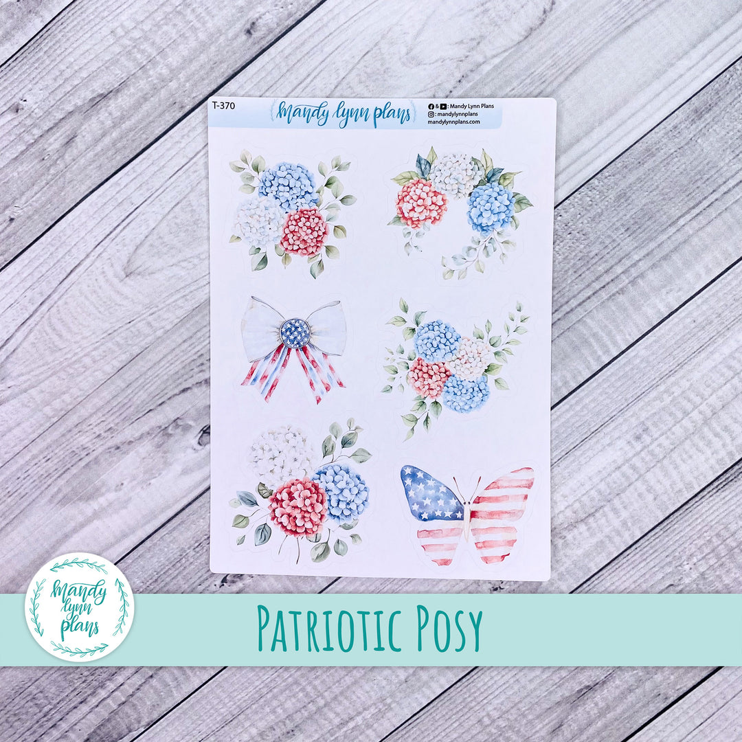 Patriotic Posy Large Deco || T-370