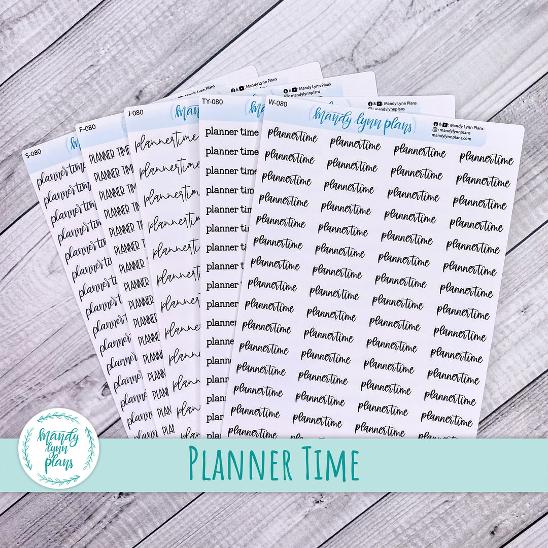 Planner Time Scripts || 080