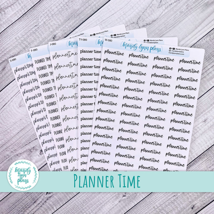 Planner Time Scripts || 080