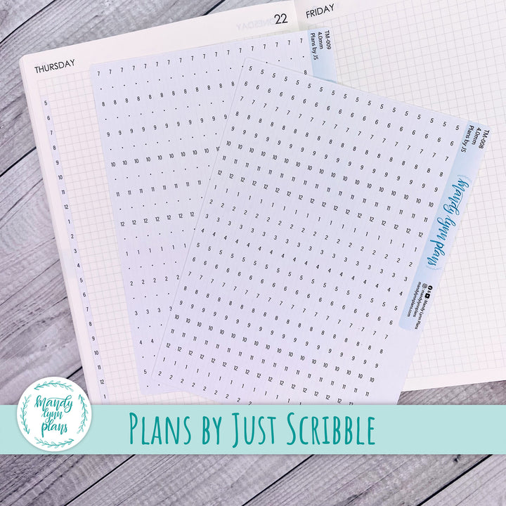Plans by Just Scribble Daily and Weekly Timeline Strips || 5am-2am and 7am-5:30pm