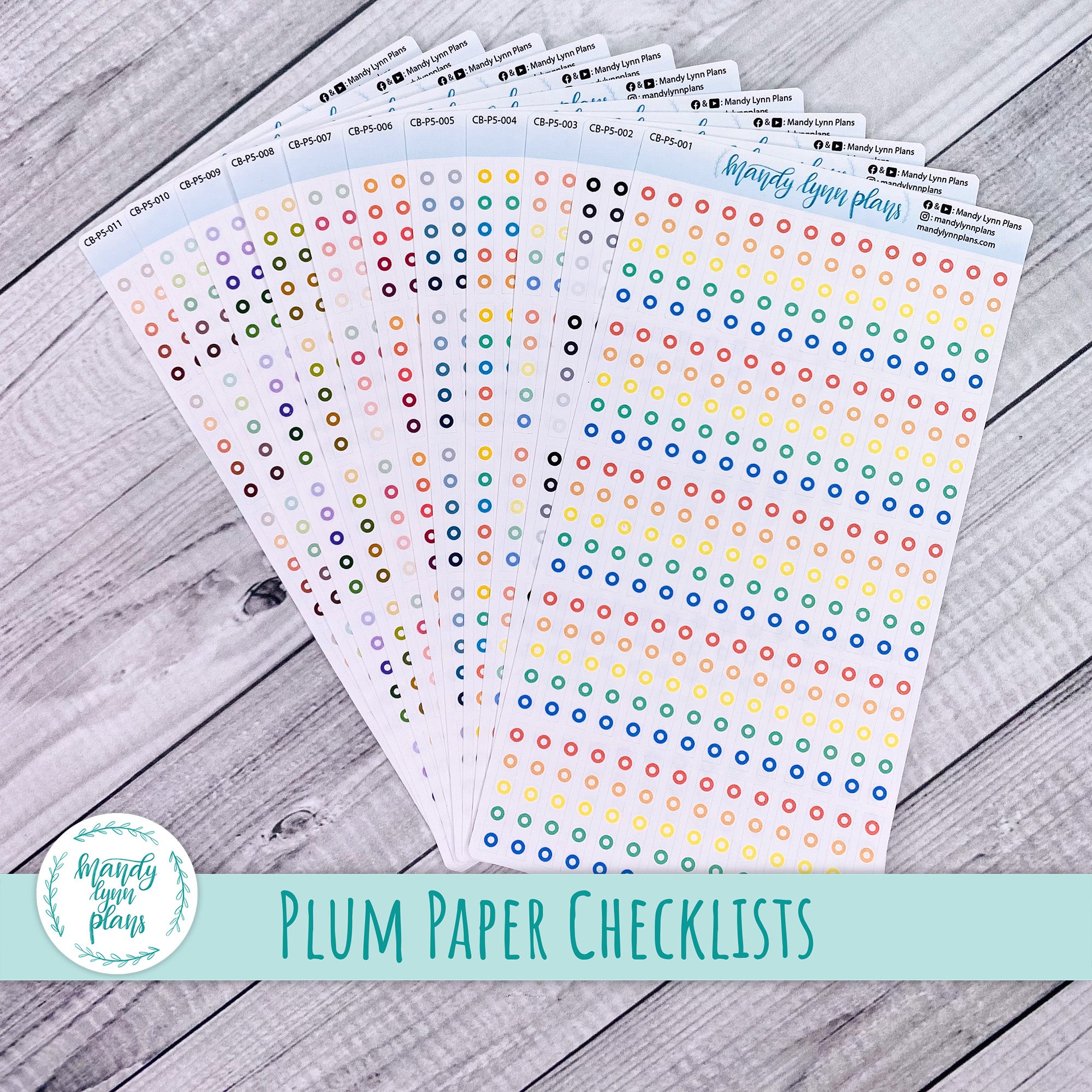 A5 & 7x9 Plum Paper || Checklists – Mandy Lynn Plans