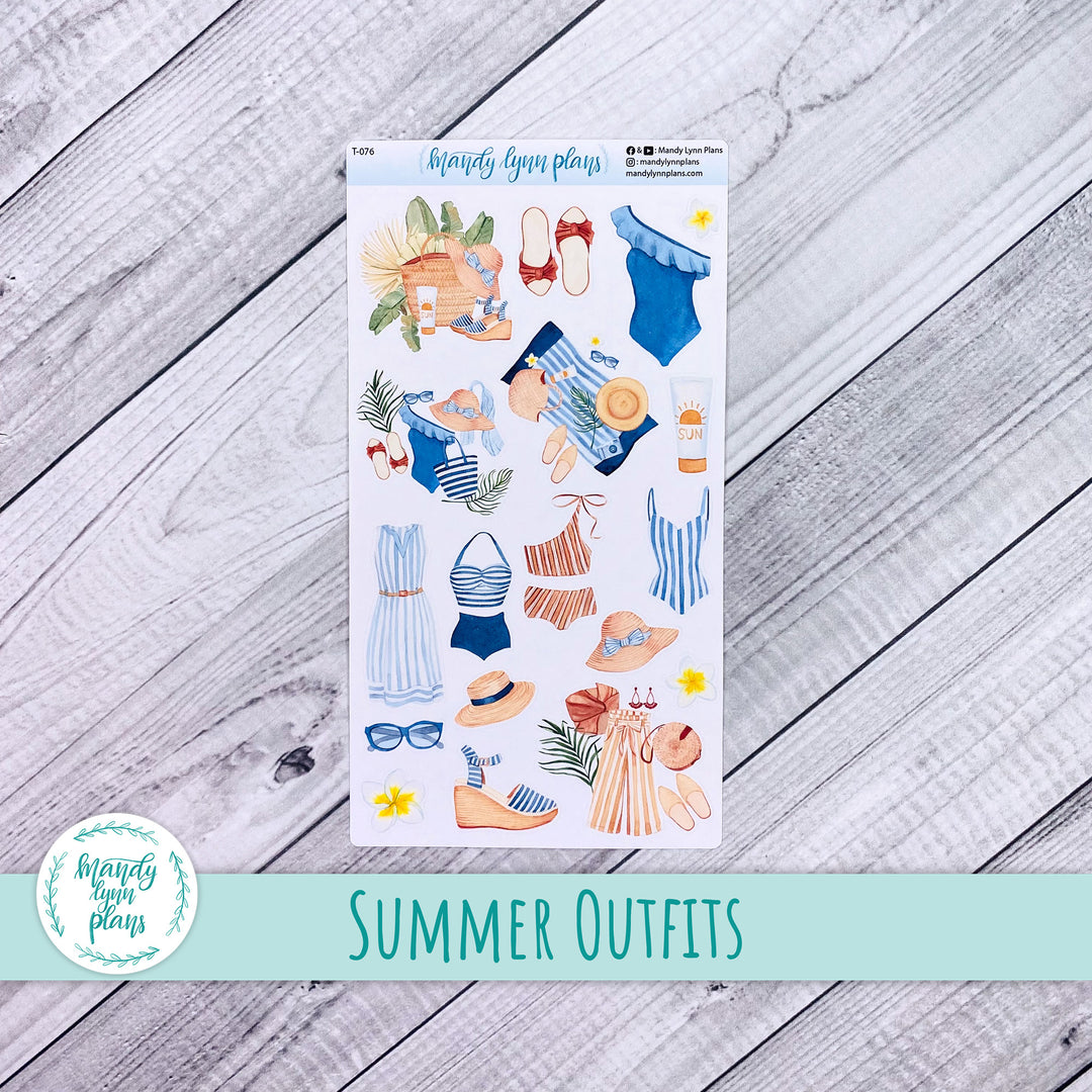 Summer Outfit Doodle Deco || T-076