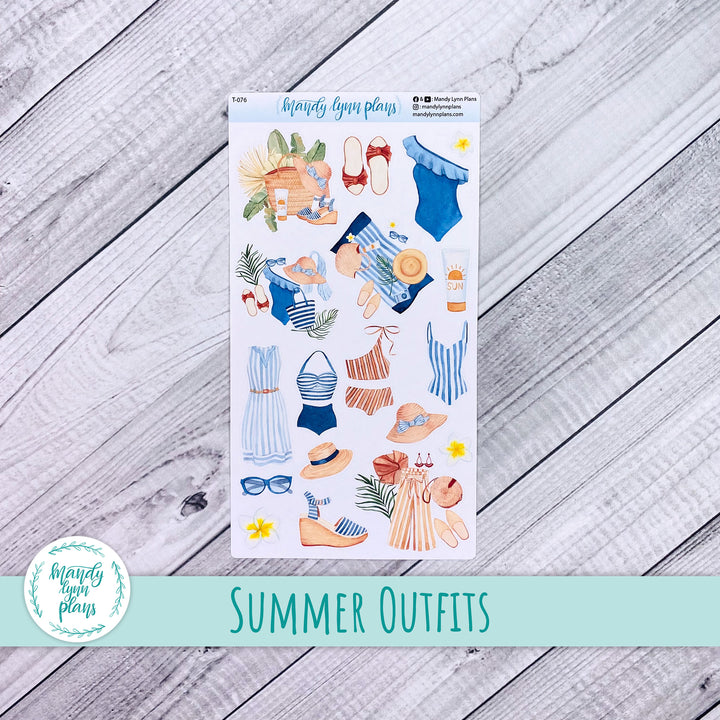 Summer Outfit Doodle Deco || T-076