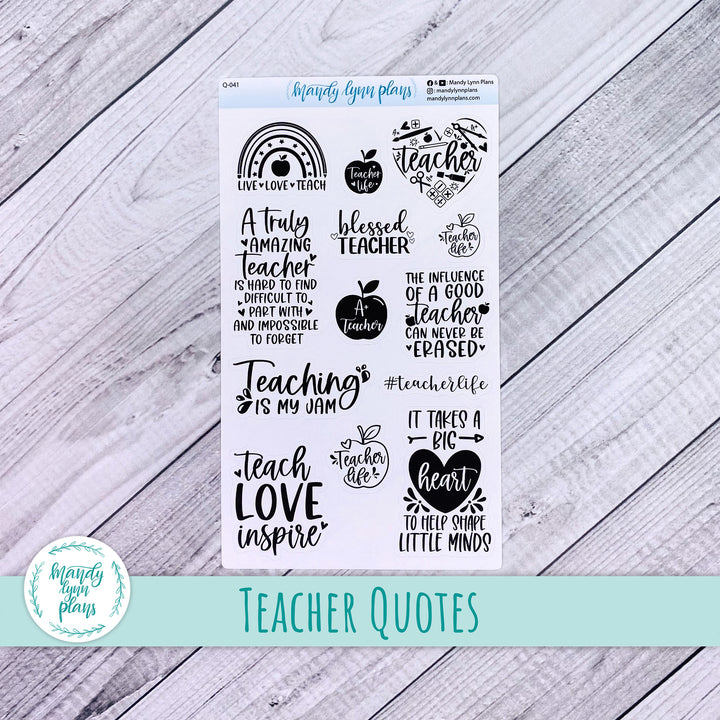 Teacher Quotes || Q-041