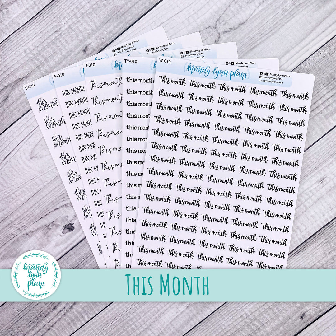 This Month Scripts || 010