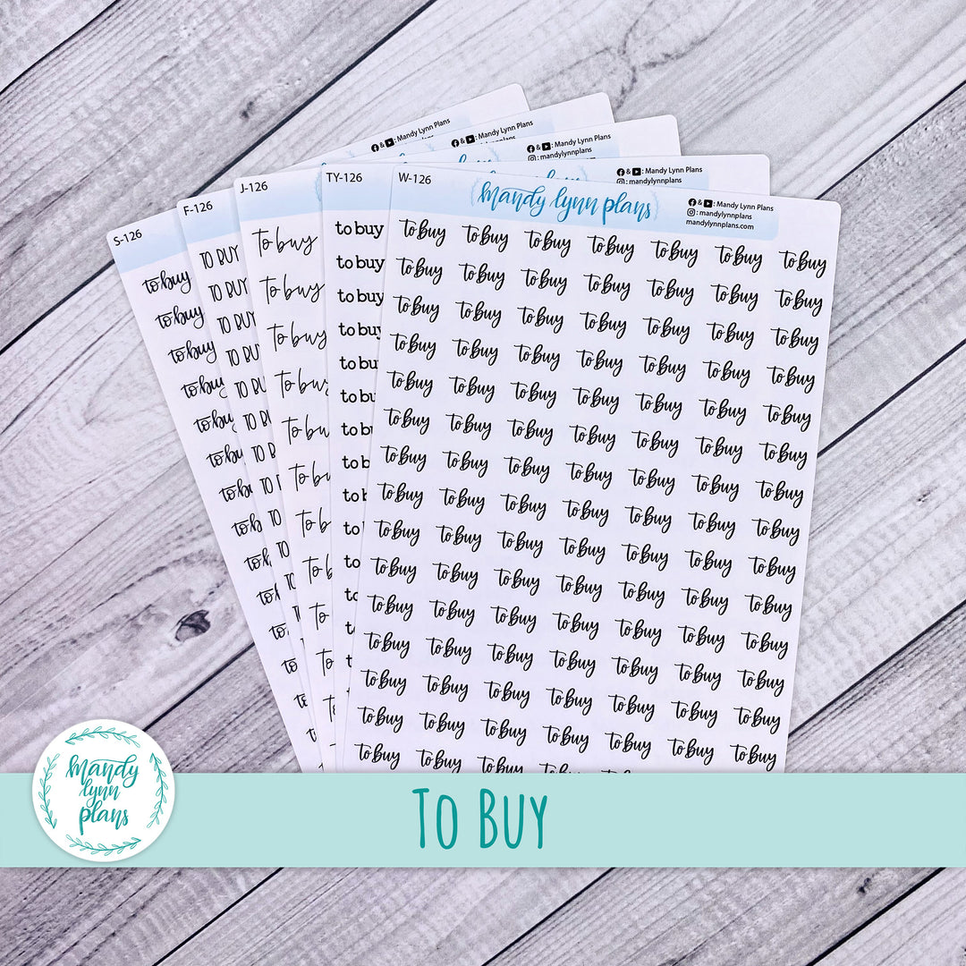 To Buy Scripts || 126