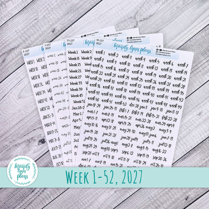 Week 1-52 2027 Yearly Scripts || Monday Start