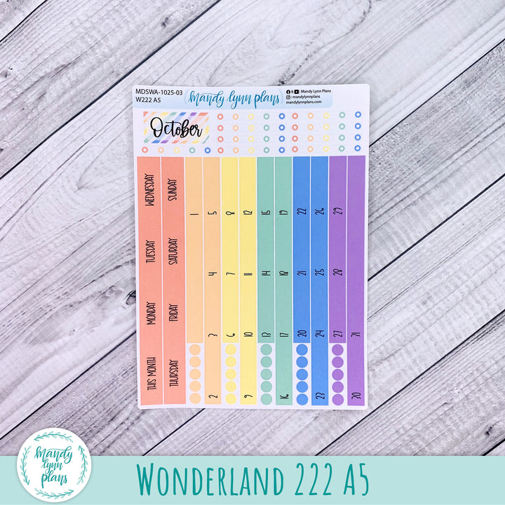 Basic Wonderland 222 Monthly Kits - Monday Start