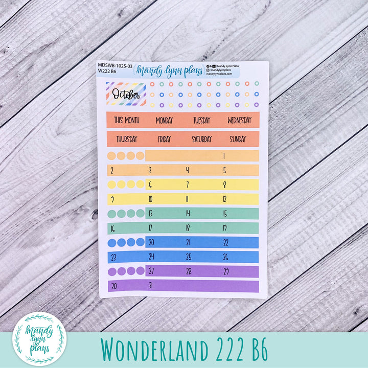 Basic Wonderland 222 Monthly Kits - Monday Start