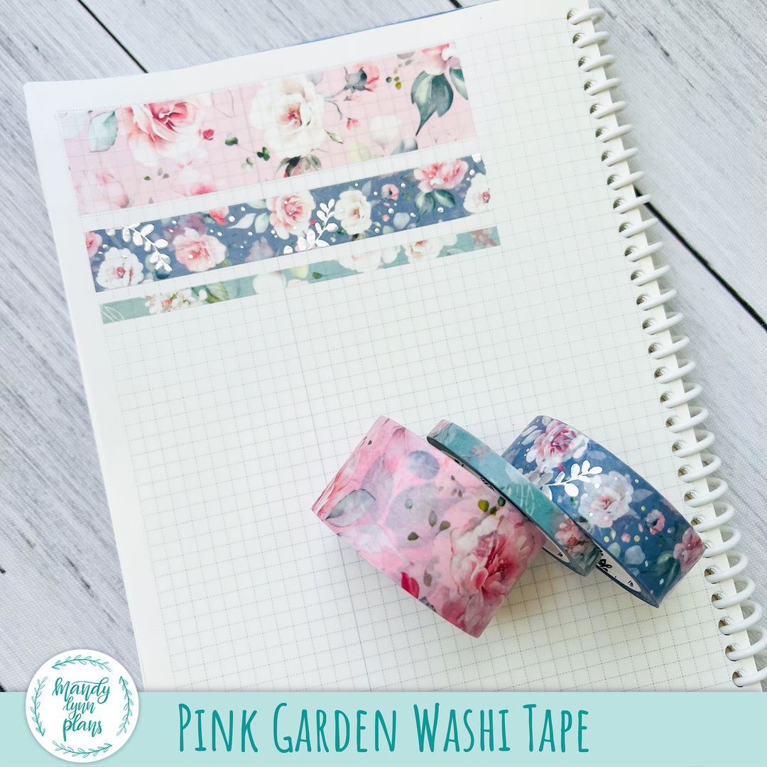 February Hobonichi Cousin Dashboard || Pink Garden || R-1251