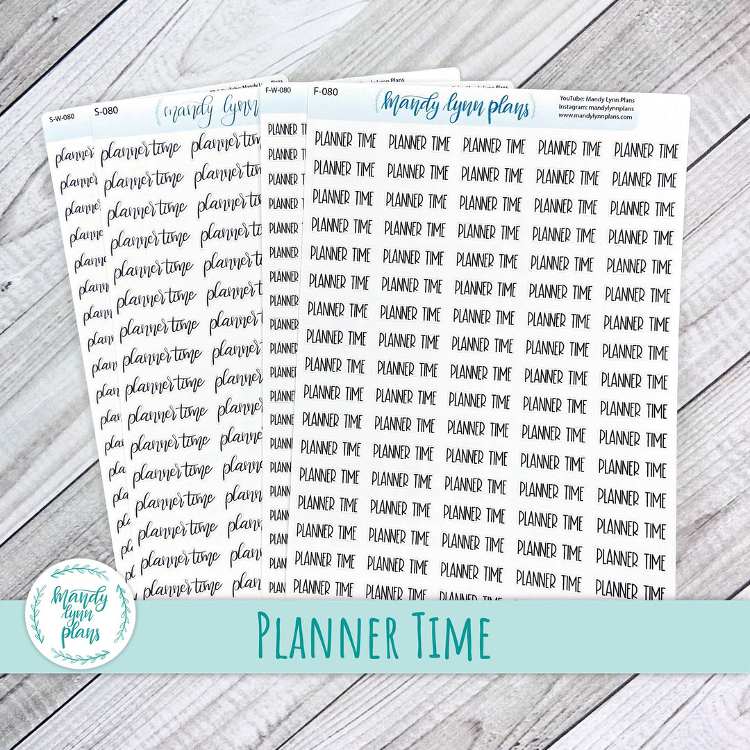 Planner Time Scripts || 080