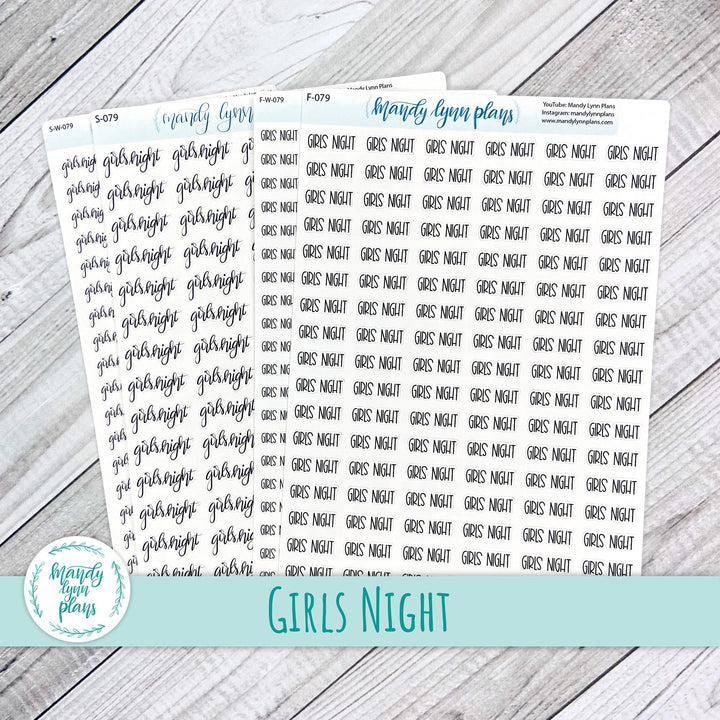 Girls Night Scripts || 079