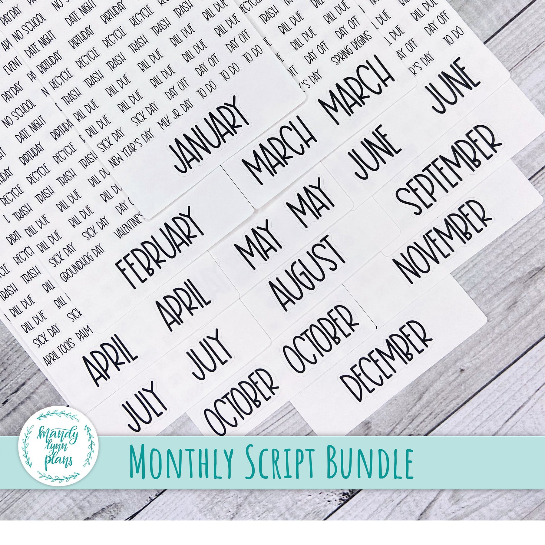 MEGA Bundle-Monthly Scripts – Mandy Lynn Plans