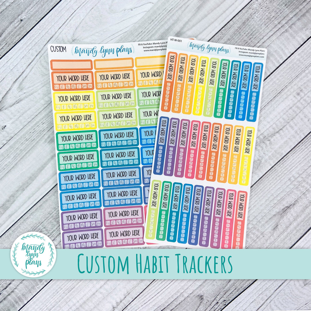 CUSTOM Habit Trackers