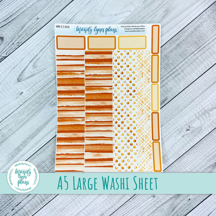 Autumn Orange Large Washi Sheet || WK-C135D