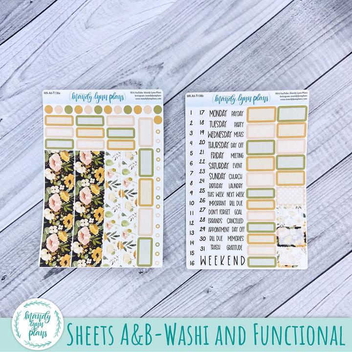 Hobonichi A6 Weekly Kit || Vintage Floral || WK-A6-T138