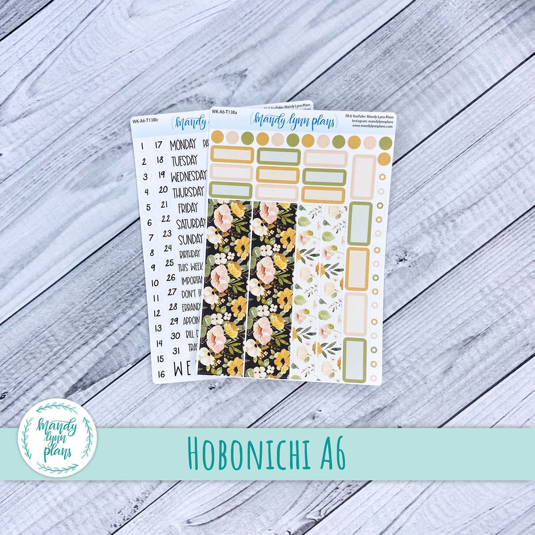 Hobonichi A6 Weekly Kit || Vintage Floral || WK-A6-T138