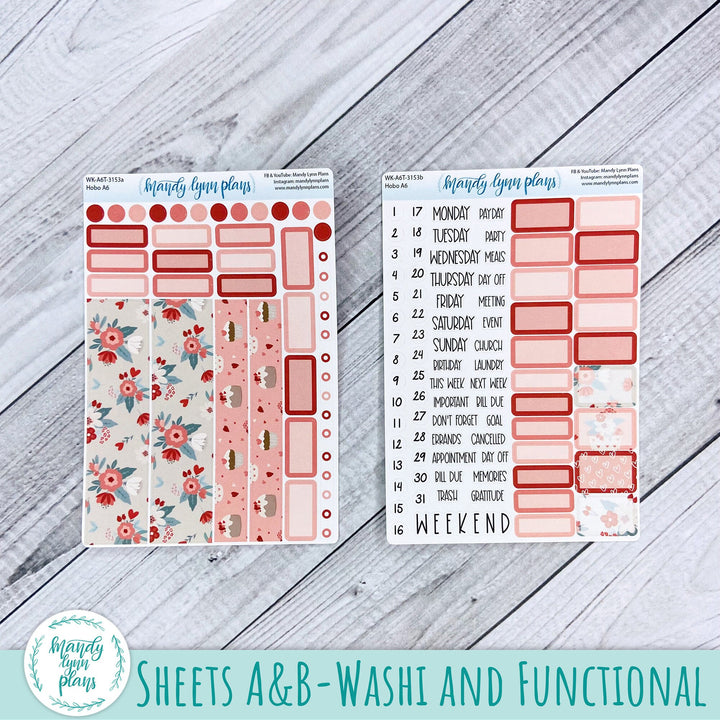 Hobonichi A6 Weekly Kit || Sweetheart Floral || WK-A6T-3153