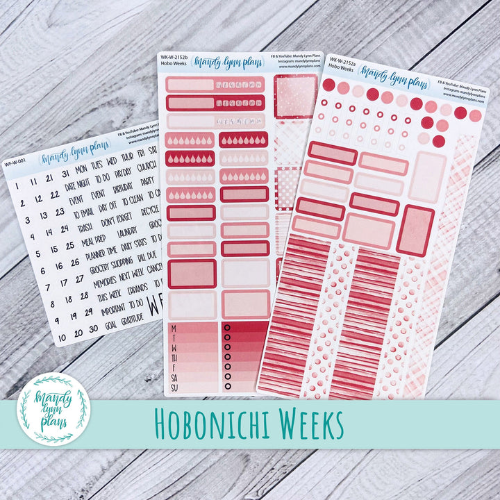 Hobonichi Weeks Weekly Kit || Rose Pink || WK-W-2152