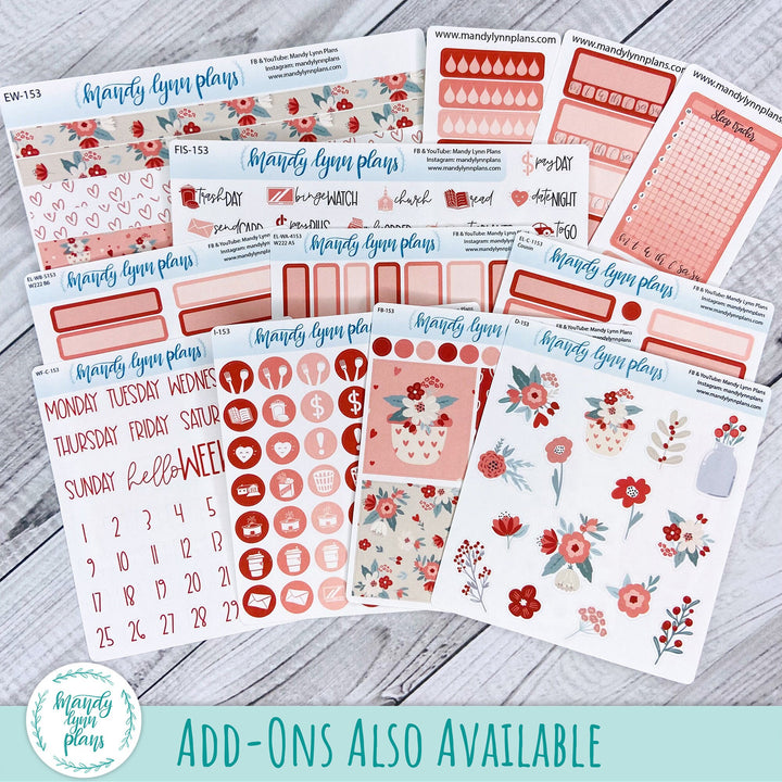 2024  Wonderland 222 Weekly Kit || Sweetheart Floral || 153