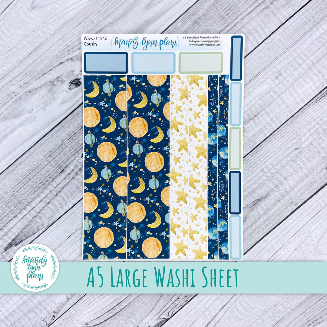 Planets Large Washi Sheet || WK-C-1154D