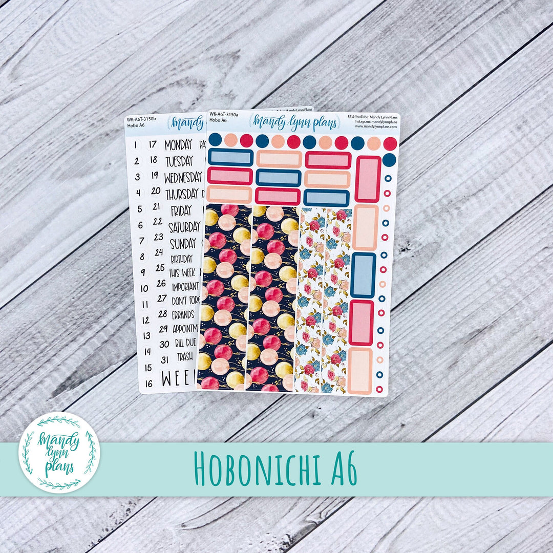 Hobonichi A6 Weekly Kit || Birthday Balloons || WK-A6T-3150